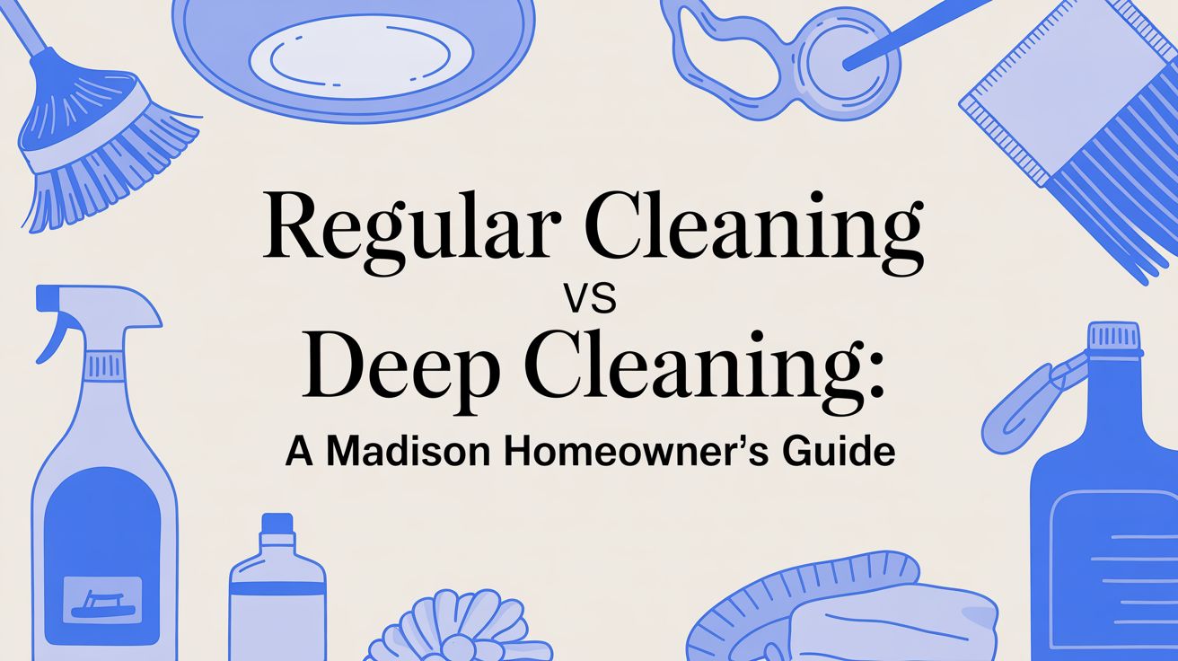 Regular Cleaning vs Deep Cleaning: A Madison Homeowner’s Guide