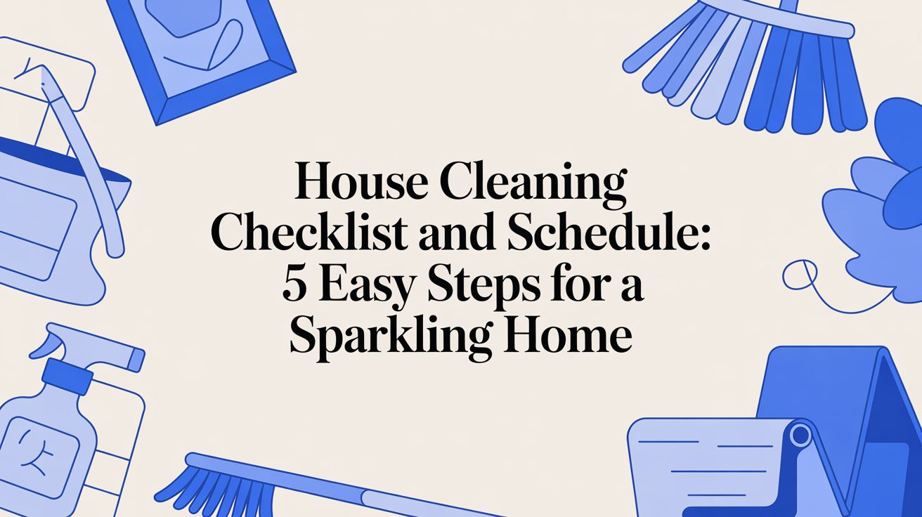 House Cleaning Checklist and Schedule: 5 Easy Steps for a Sparkling Home
