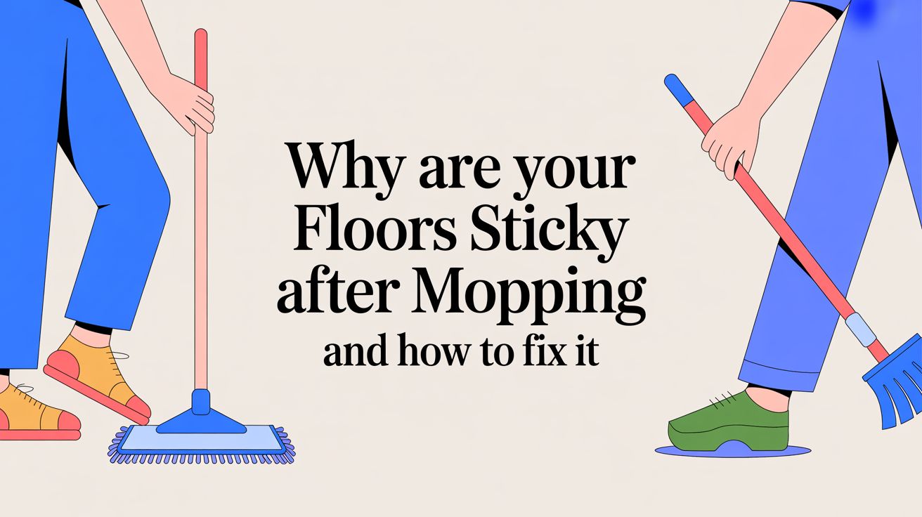 Why Are Your Floors Sticky After Mopping and How to Fix It