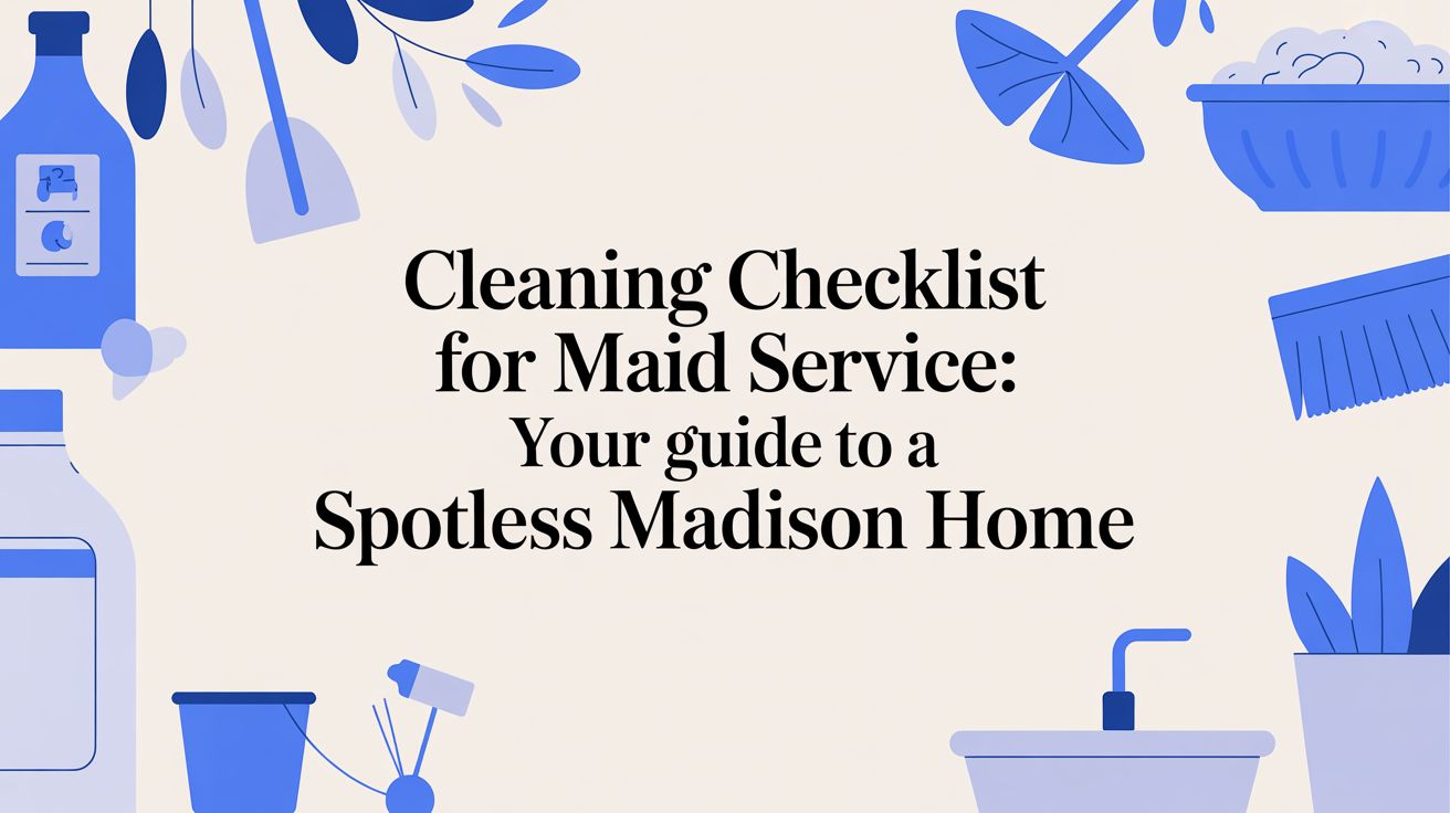 Cleaning Checklist for Maid Service: Your Guide to a Spotless Madison Home