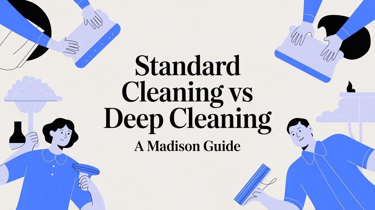 Standard Cleaning vs Deep Cleaning: A Madison Guide