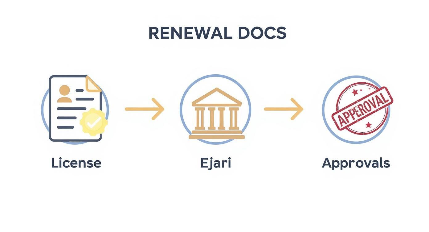 Screenshot of the Dubai Economy and Tourism (DET) portal homepage, showing the main service options.