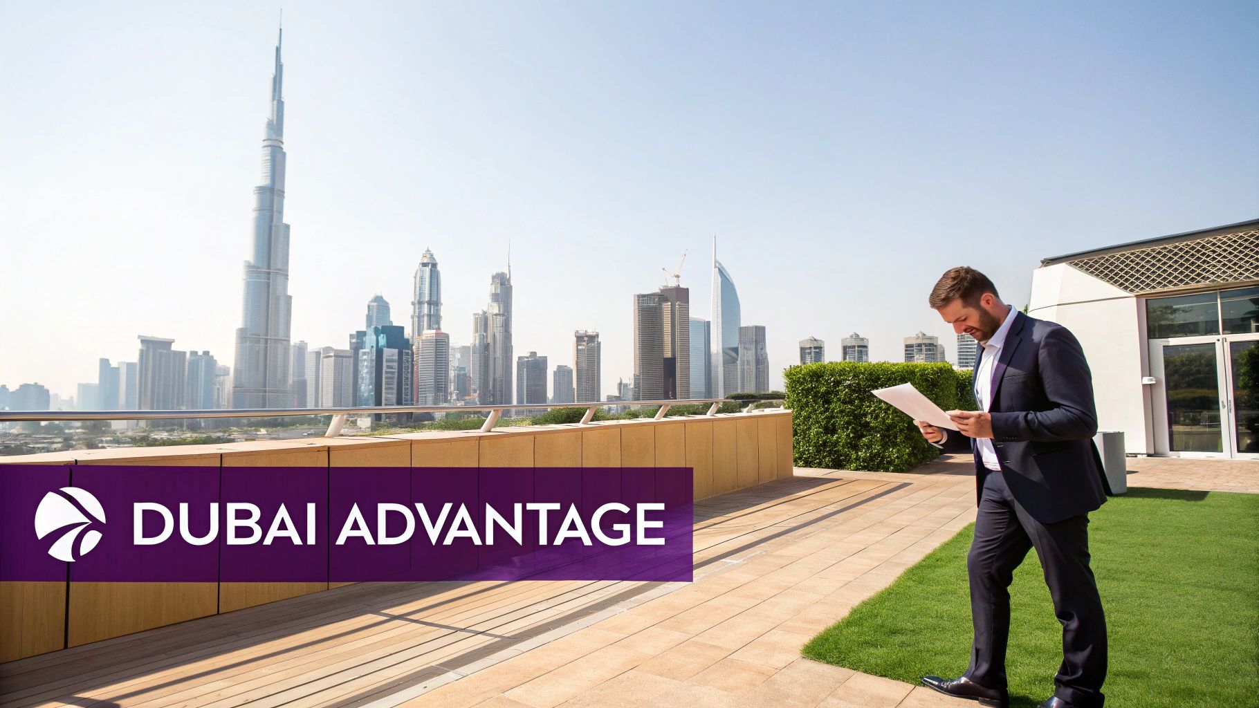 Skyscrapers in Dubai representing a global business hub