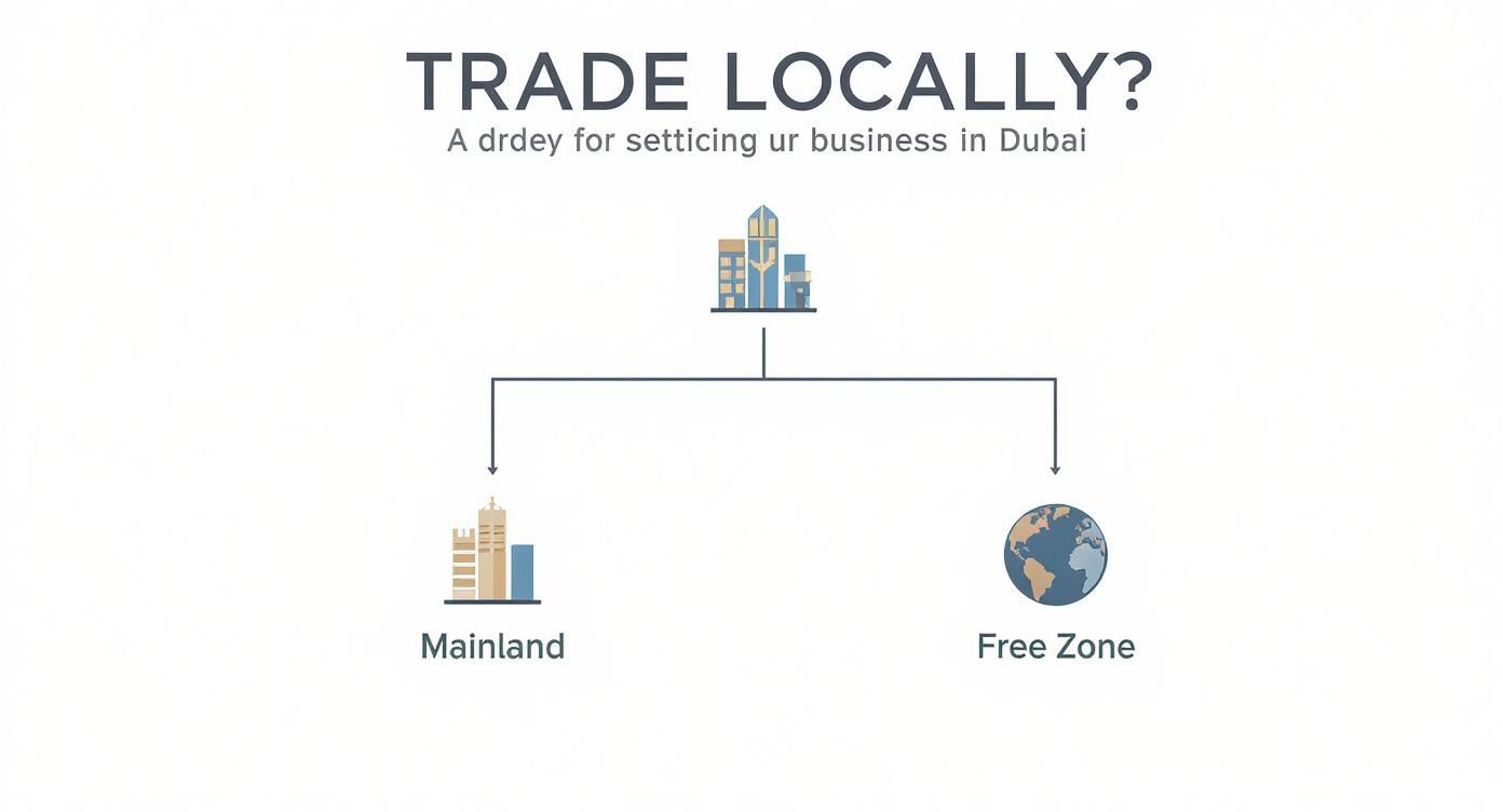 Infographic about dubai company setup