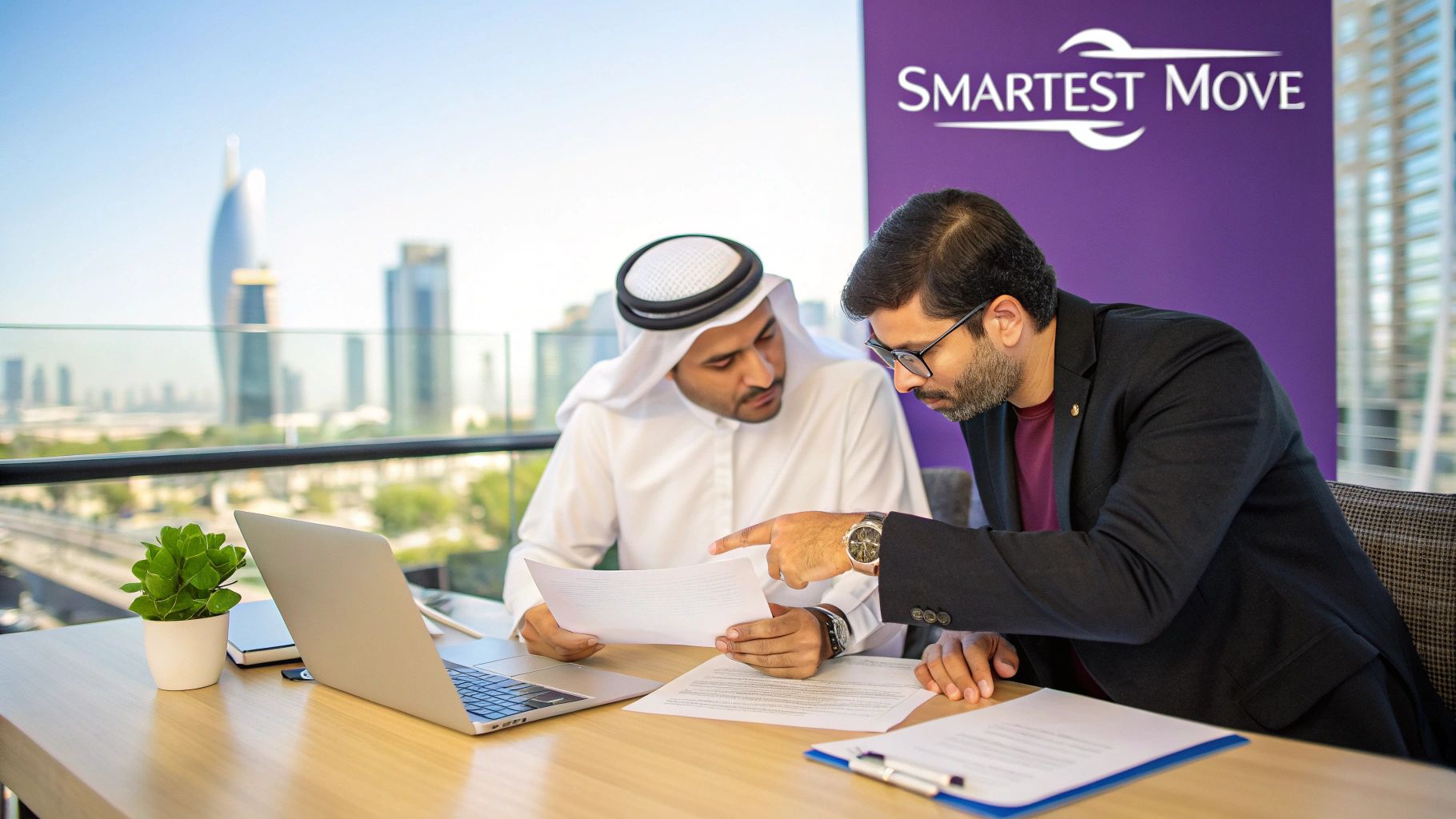 A modern cityscape of Dubai, symbolizing business growth and opportunity.