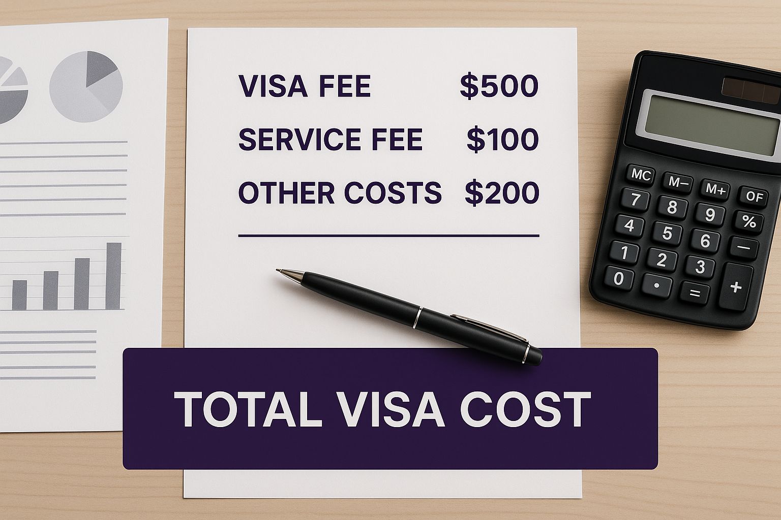 Infographic about uae working visa cost