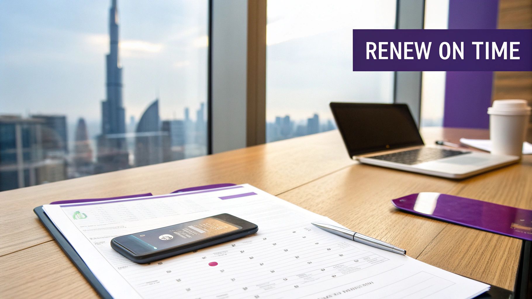 A modern office building in Dubai, representing a thriving business that requires a trade license.