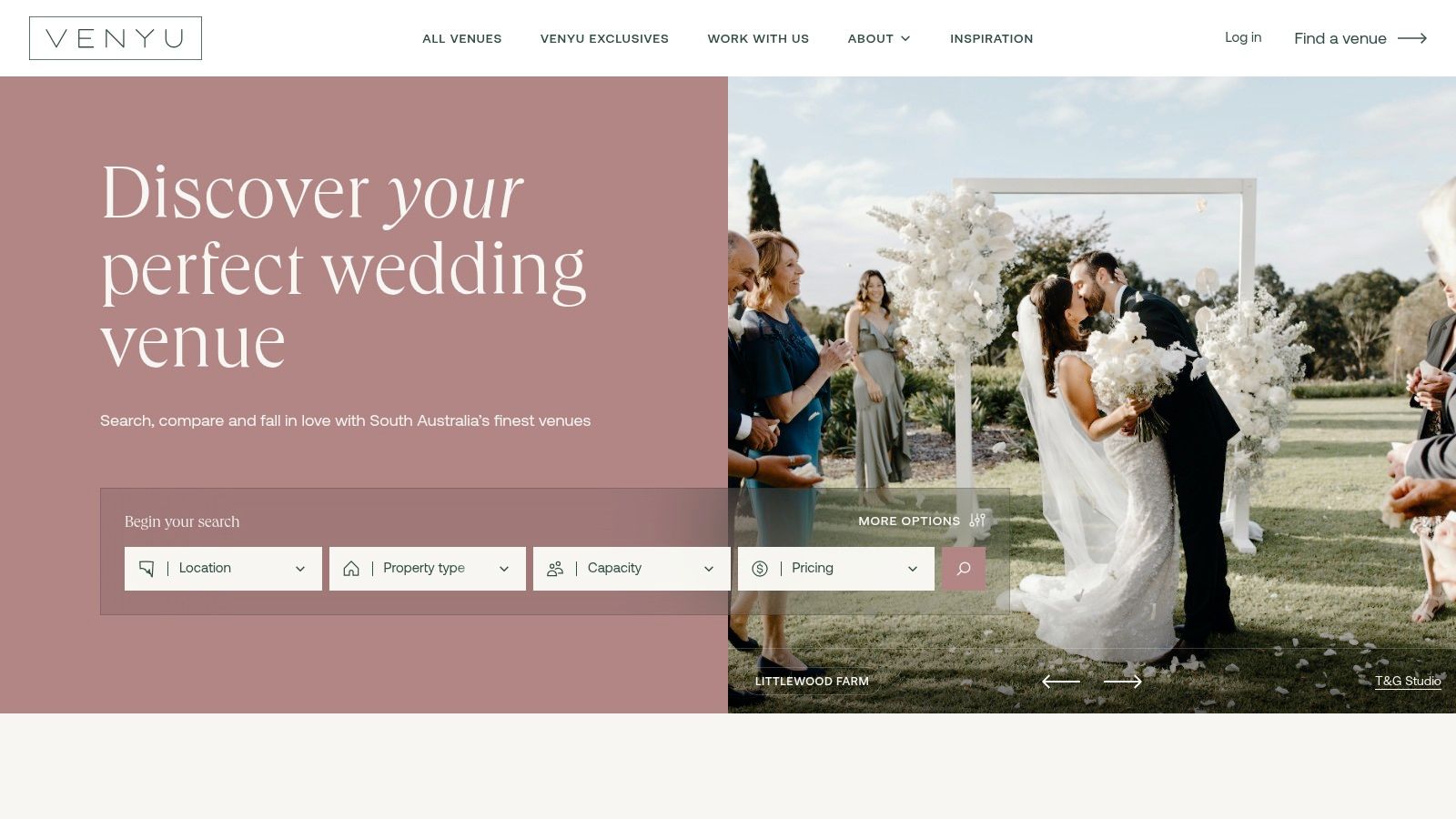 The 7 Best Wedding Venues Adelaide Has to Offer in 2025 5 A beautiful outdoor wedding ceremony at an Adelaide Hills venue, showcasing the unique style available through VENYU.