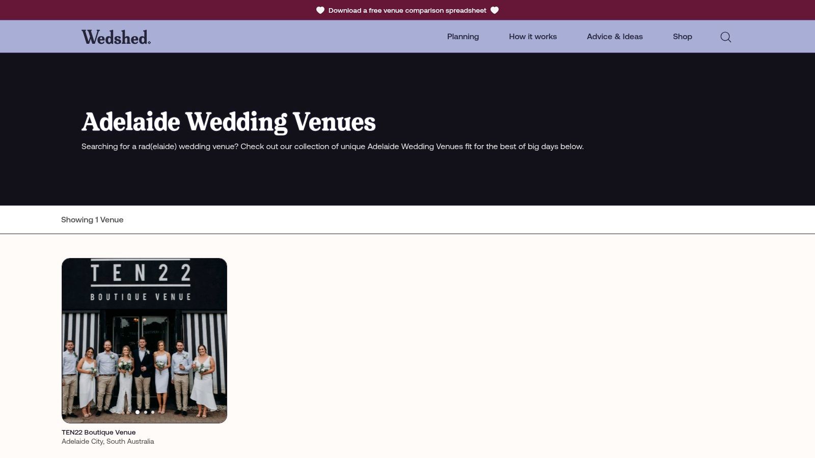 7 Unforgettable Small Wedding Venues Adelaide Couples Will Love in 2025 4 WedShed platform showcasing unique Adelaide wedding venues