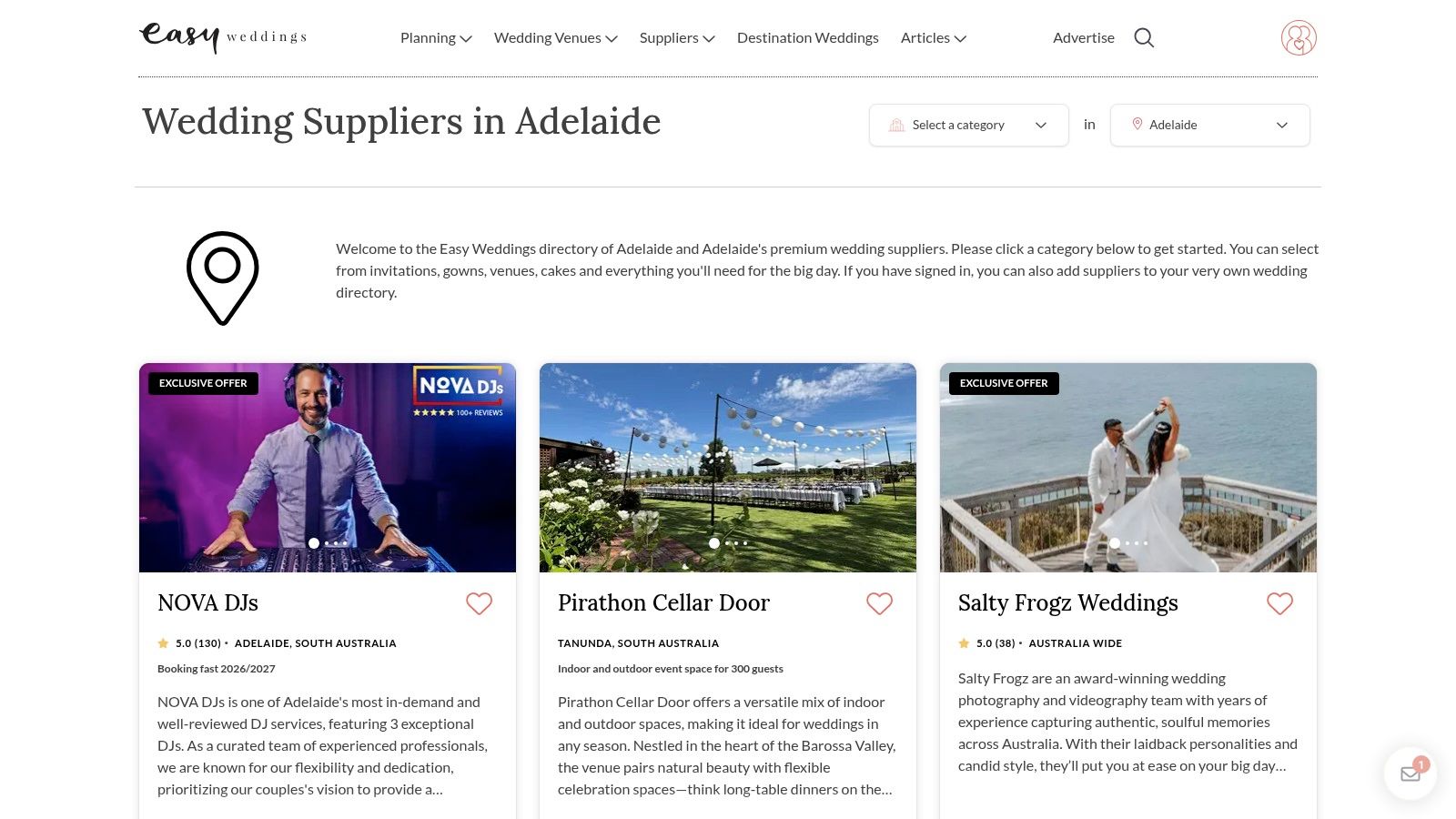 The 7 Best Wedding Venues Adelaide Has to Offer in 2025 6 A display of wedding supplier brochures, illustrating the all-in-one planning resources available on platforms like Easy Weddings.