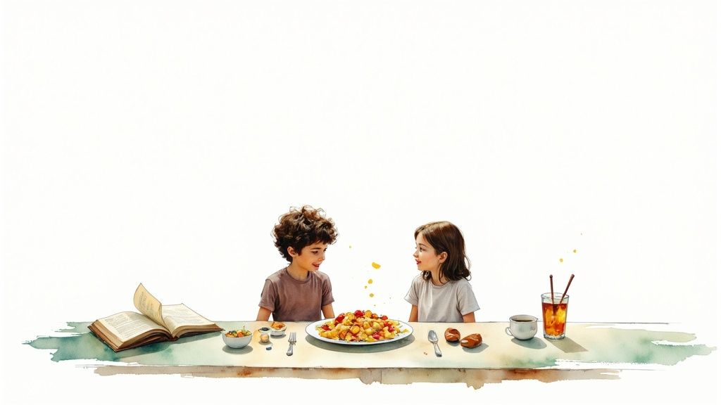 Schülergruppe an einer irischen Küste