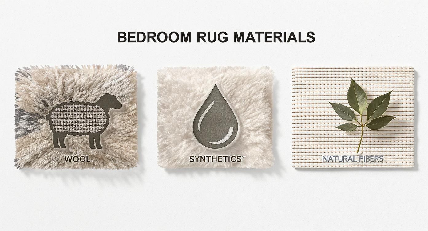 Infographic about rug for bedroom