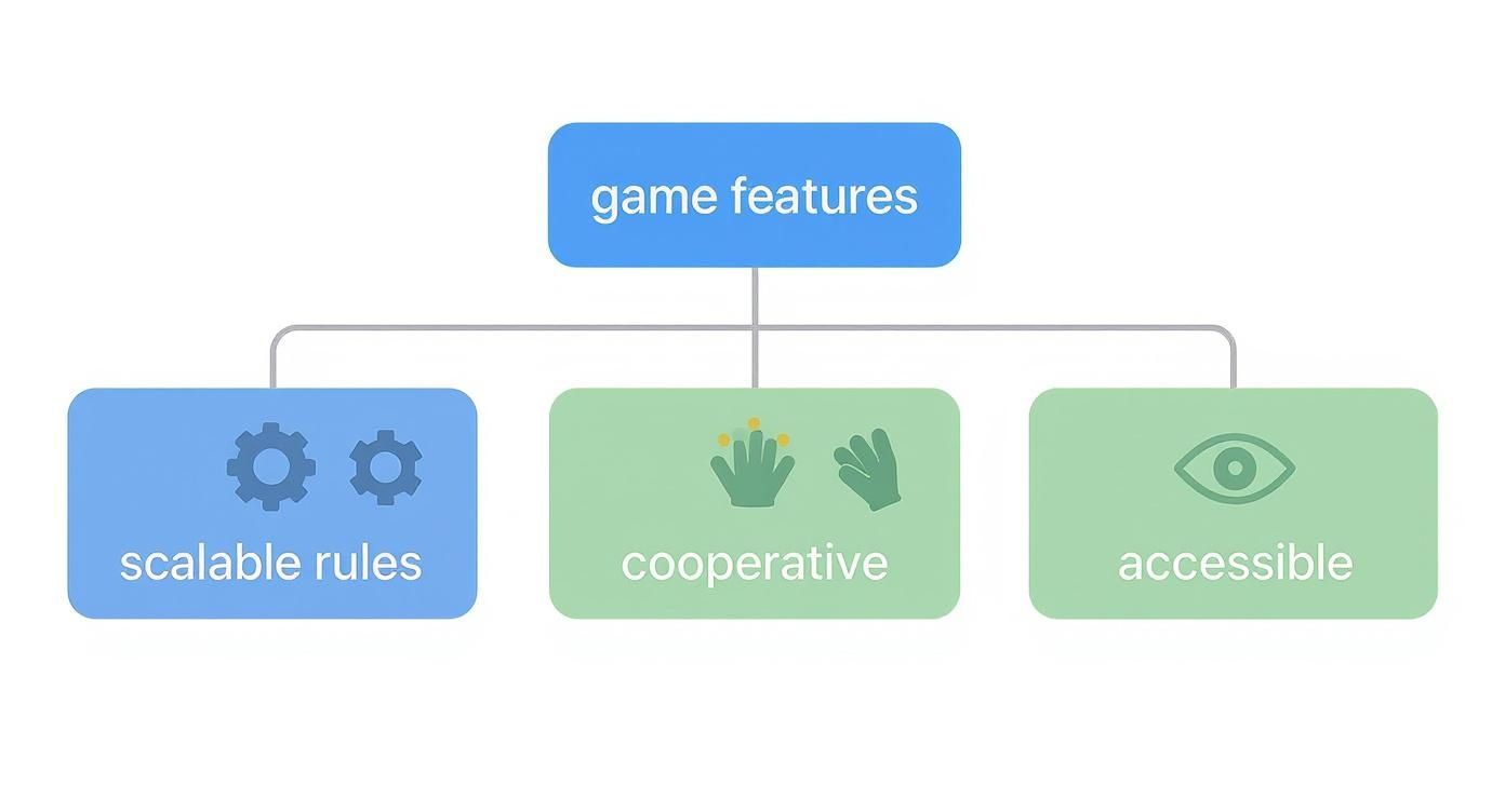 Infographic about family board games for all ages