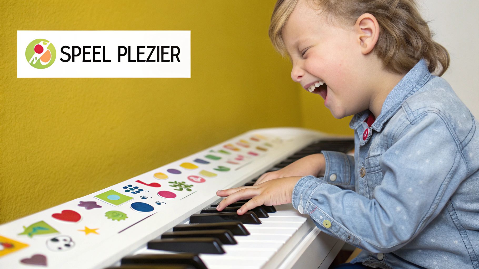 pianoles kinderen speel plezier