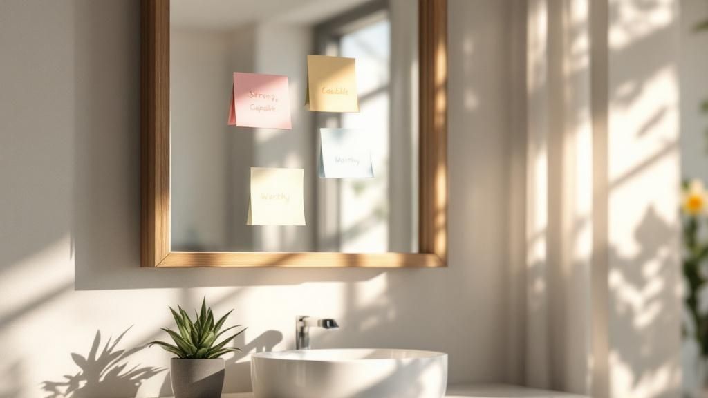 oefening positief denken Positieve Affirmaties spiegel