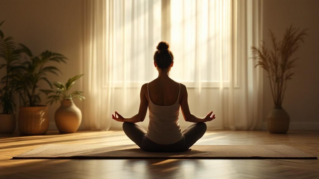 emotionele intelligentie training Mindfulness-Based Emotional Intelligence Training persoon mediteren.