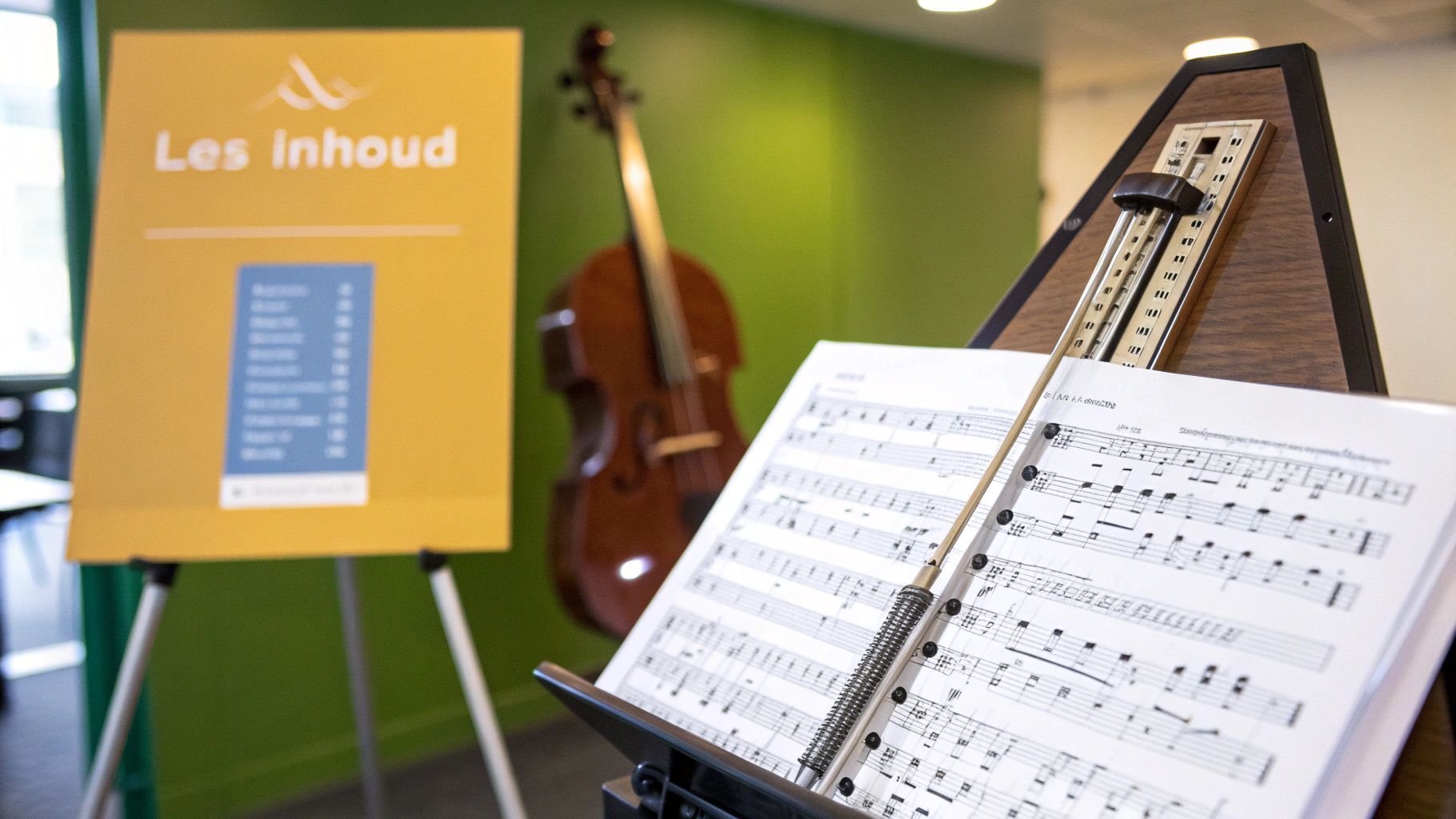 pianoles aan huis les inhoud
