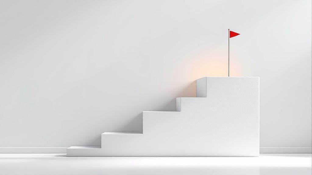 meer zelfvertrouwen krijgen Doelen Stellen en Kleine Overwinningen Vieren trap