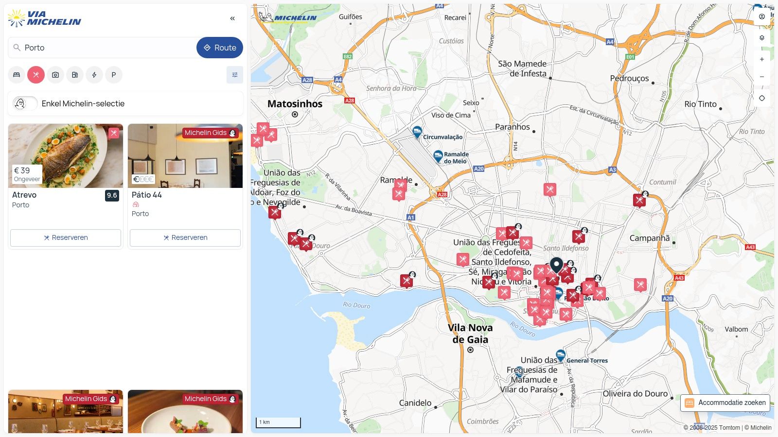 beste restaurants porto ViaMichelin