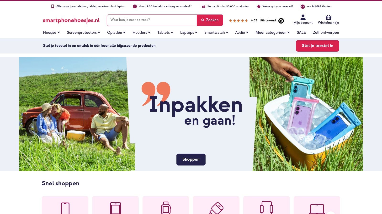 waterdichte hoes telefoon Telefoonhoesjes.nl