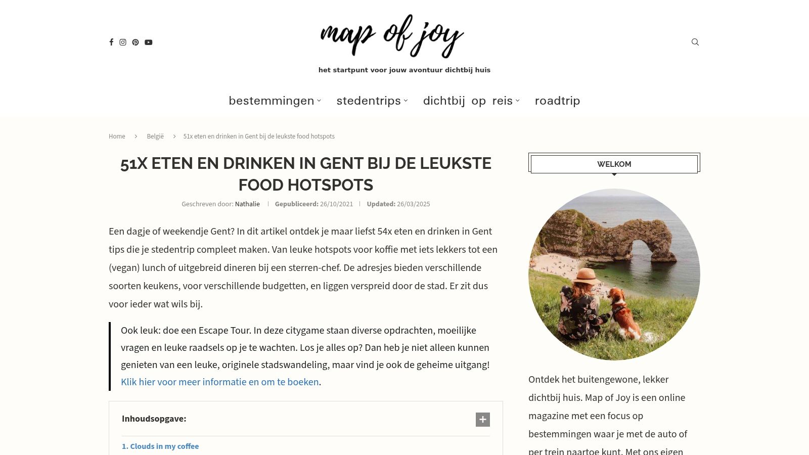 leuke restaurants gent Map of Joy