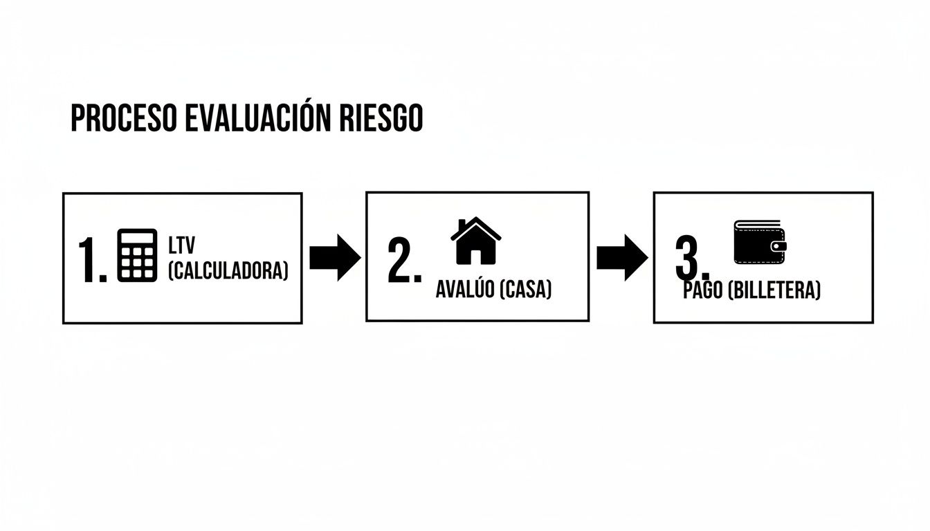 Infographic about crédito con garantía hipotecaria
