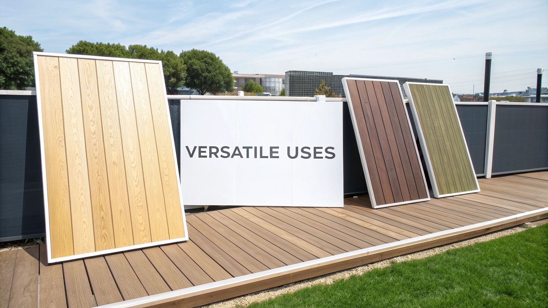 External cladding made from thermally modified wood on a UK home