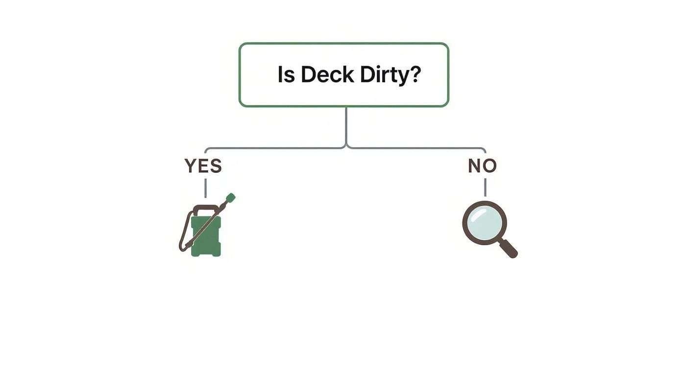 Infographic about how to make decking non slip