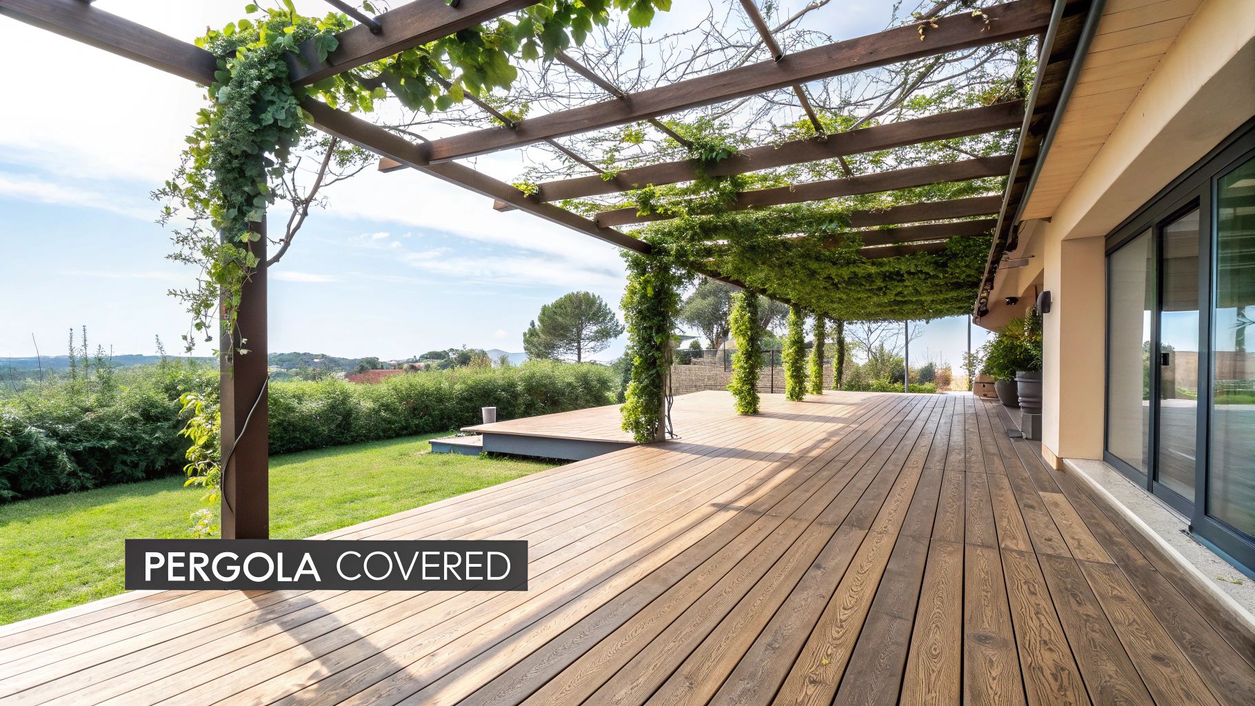Pergola-Covered Deck