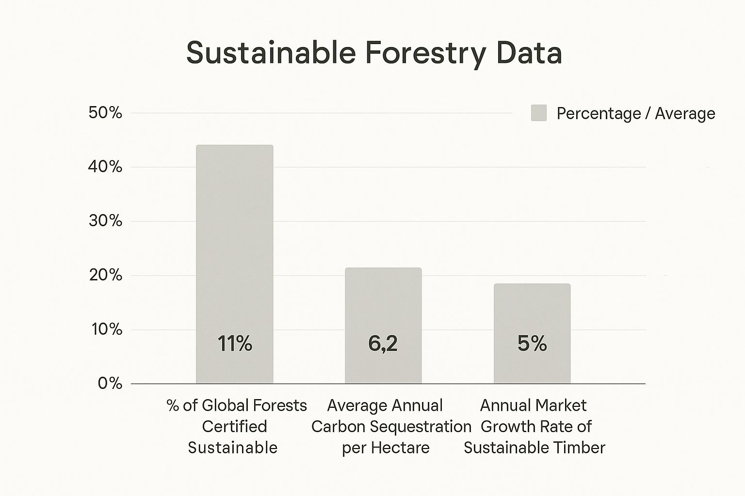 Infographic about sustainability of timber