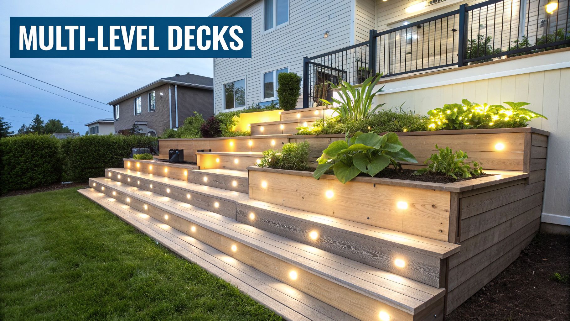 Multi-Level Composite Decking
