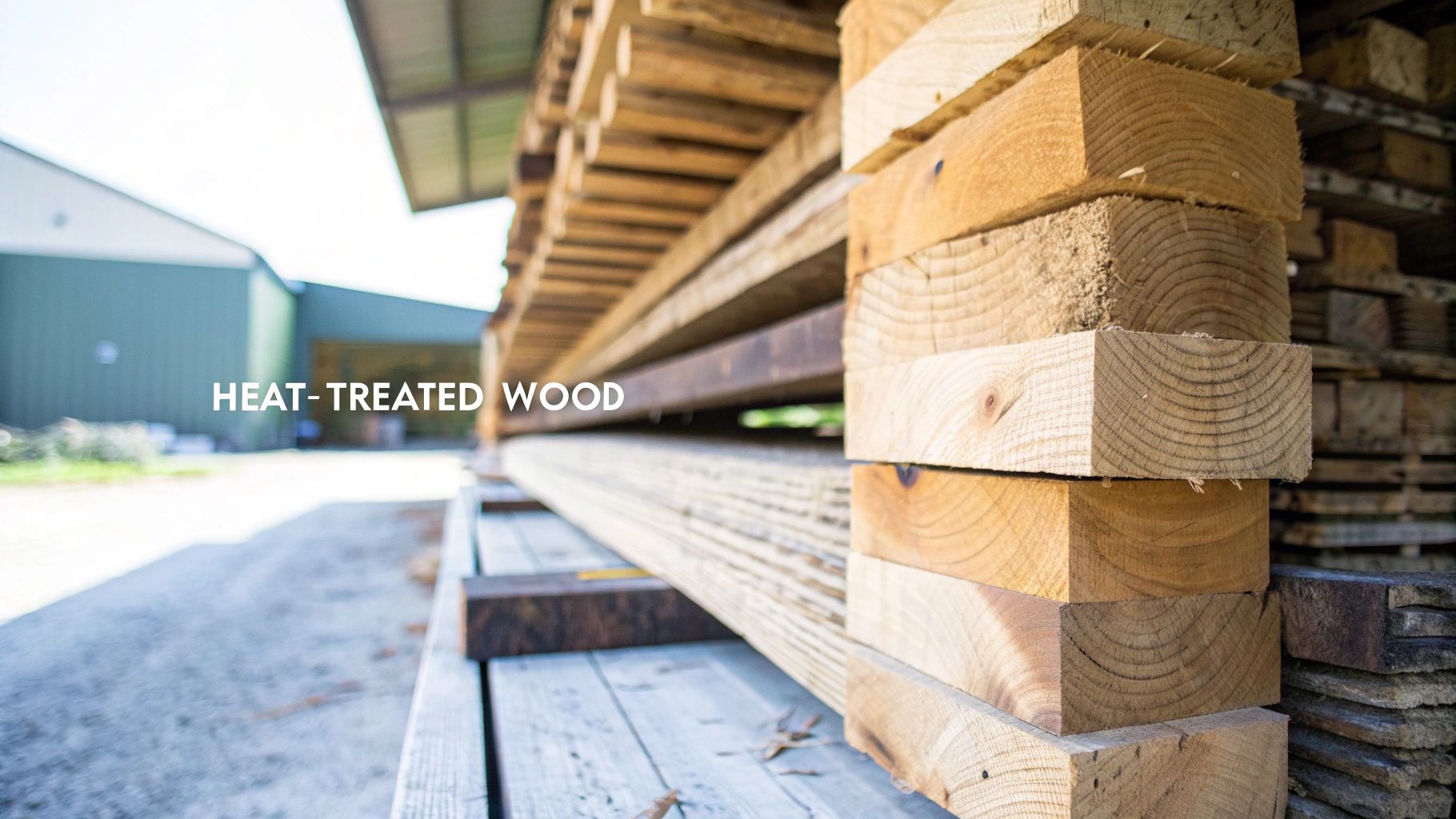 Decking made from thermally modified wood