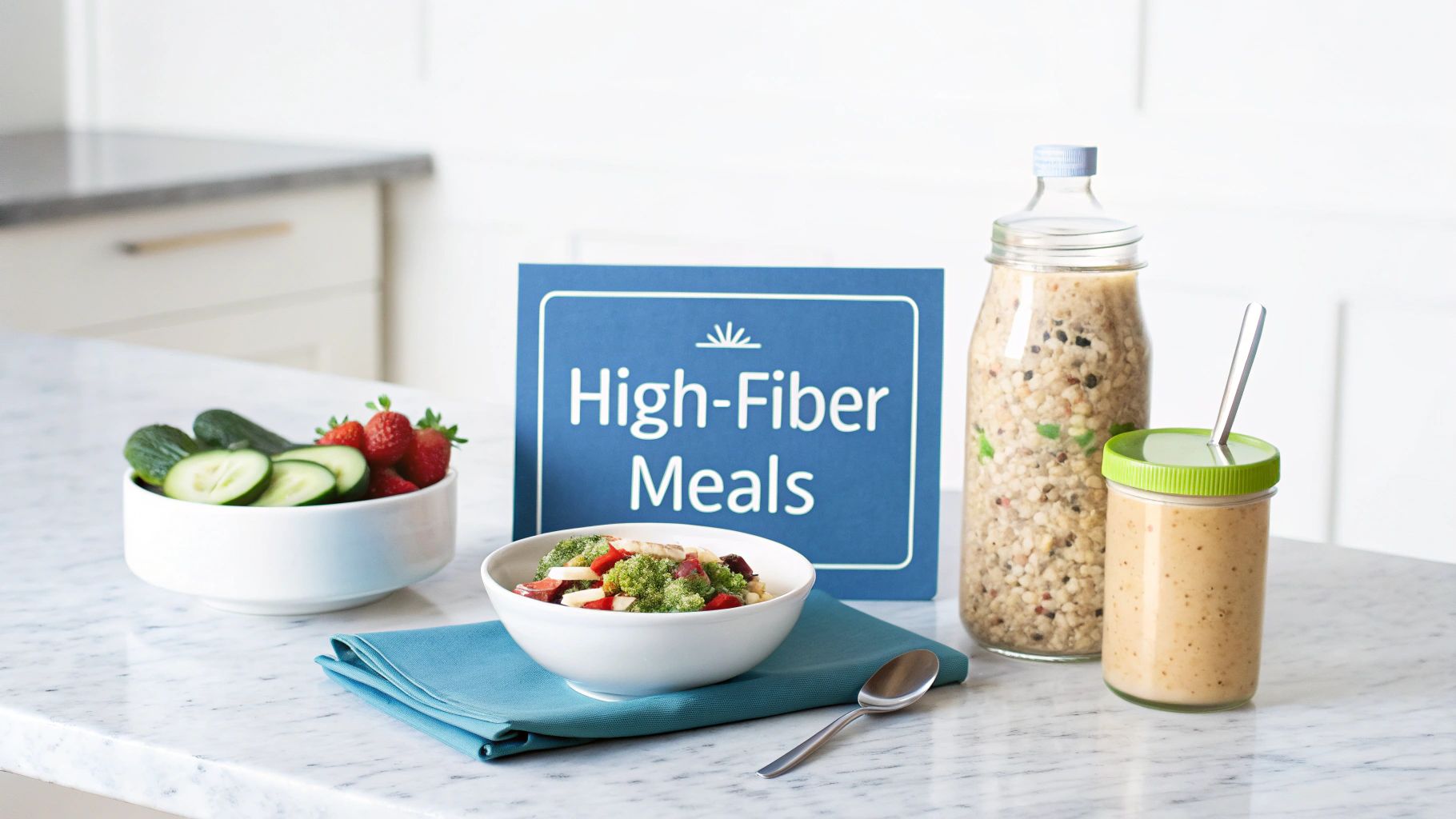 Fiber-rich breakfast bowl