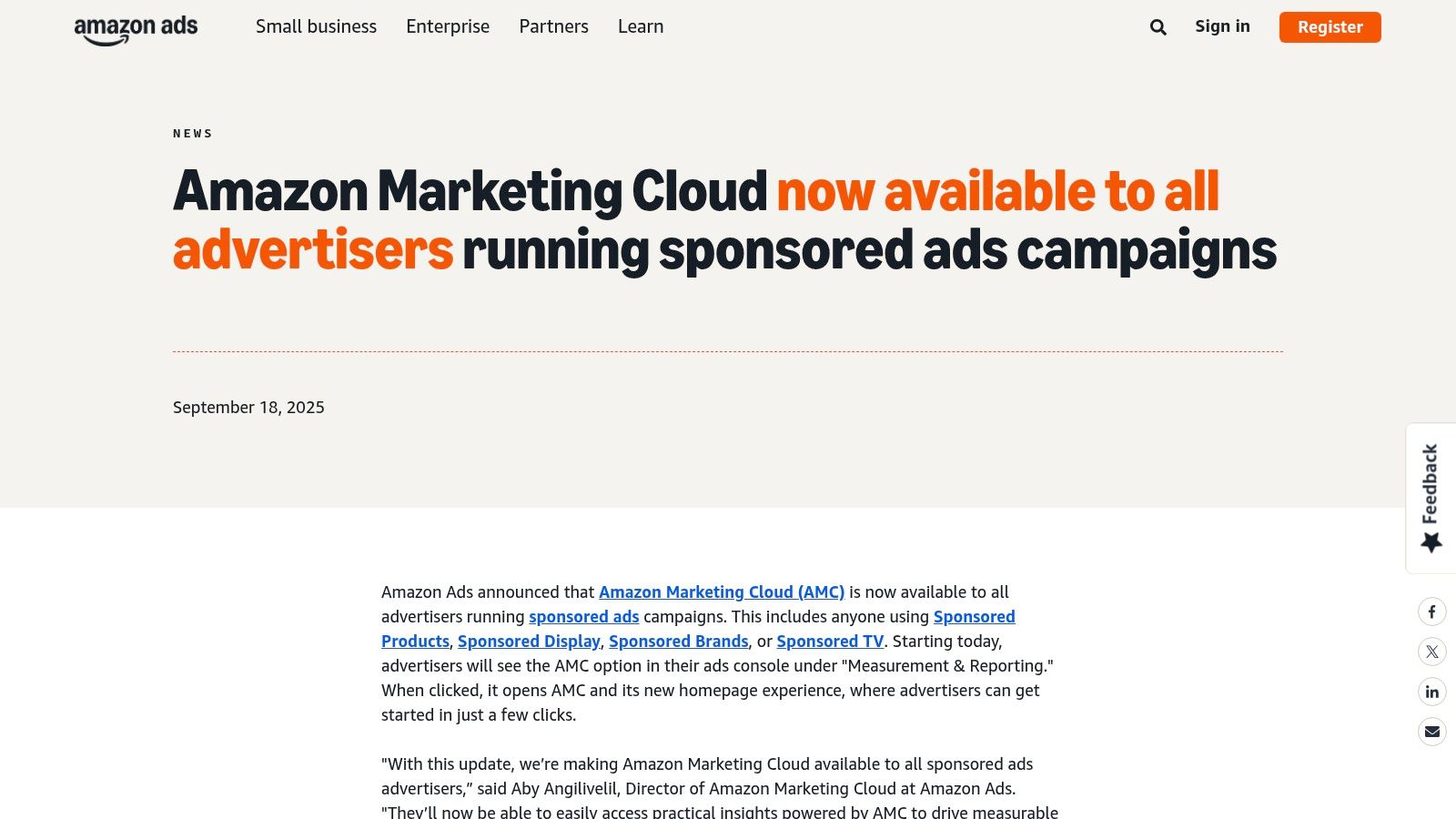 Amazon Marketing Cloud (AMC)