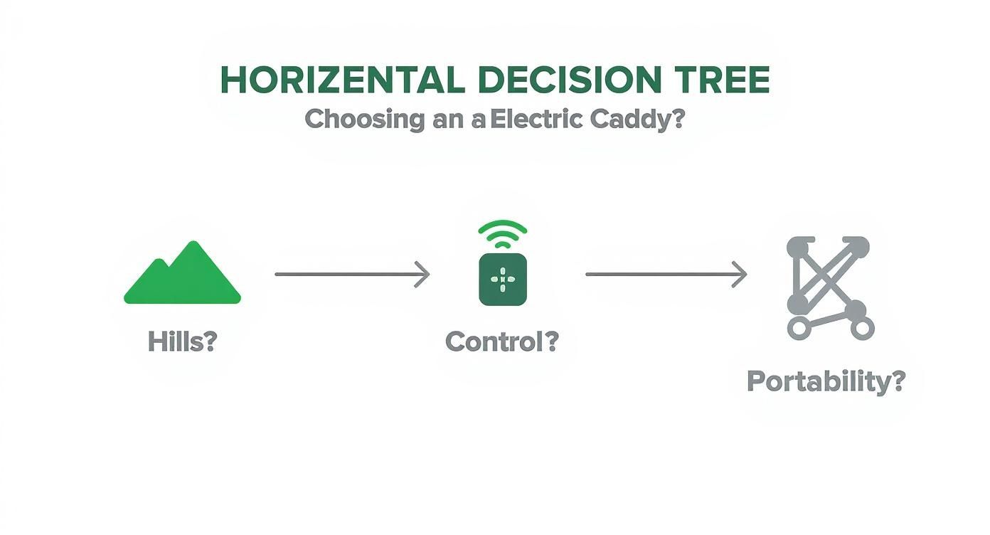 Infographic about electric golf cart bag