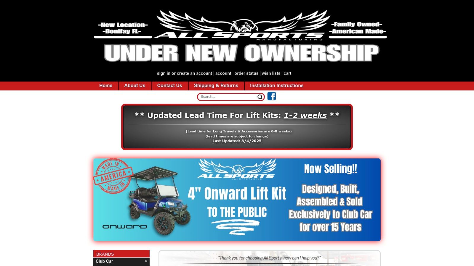 All Sports Manufacturing Inc.