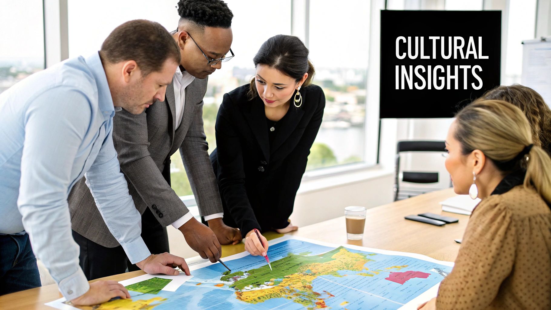 Diverse group of people collaborating