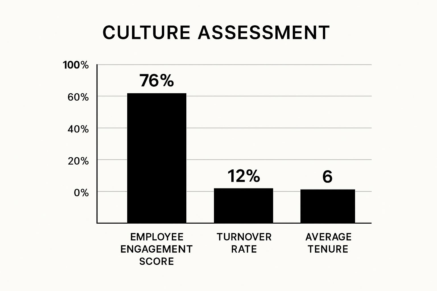 Infographic about assessing organizational culture