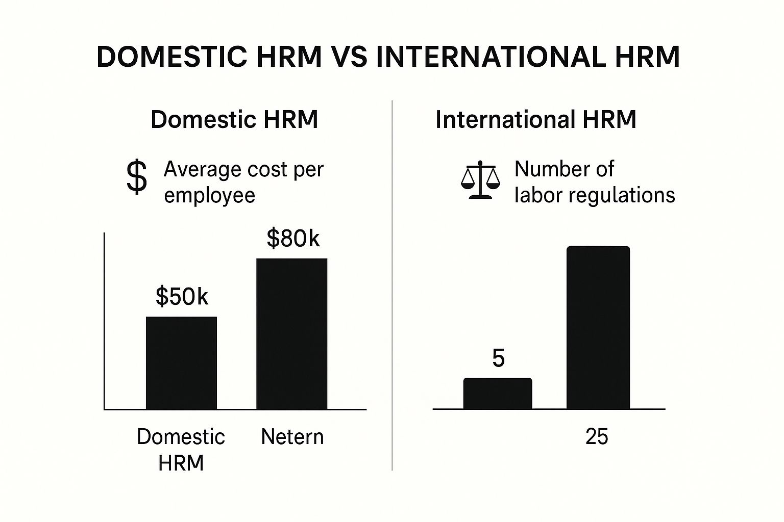 Infographic about international human resources management