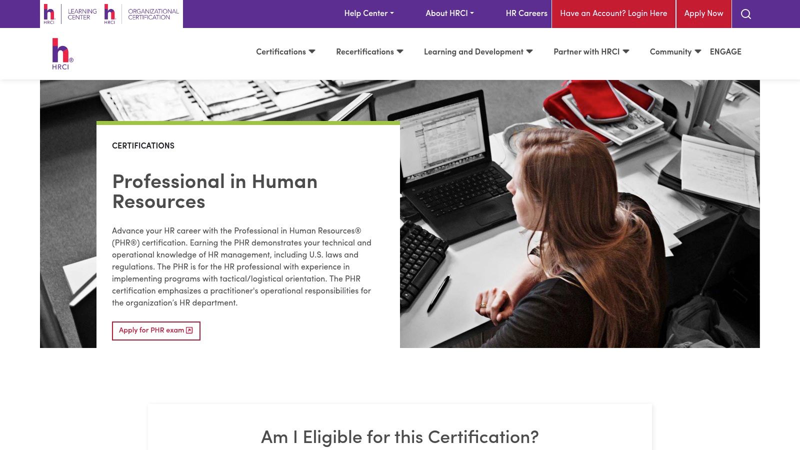 HRCI Professional in Human Resources (PHR)