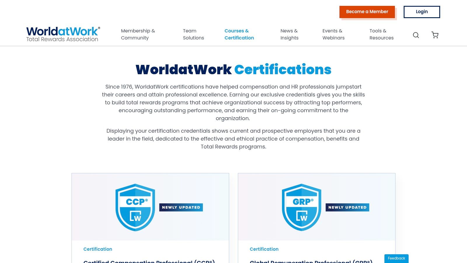 WorldatWork Certified Compensation Professional (CCP)