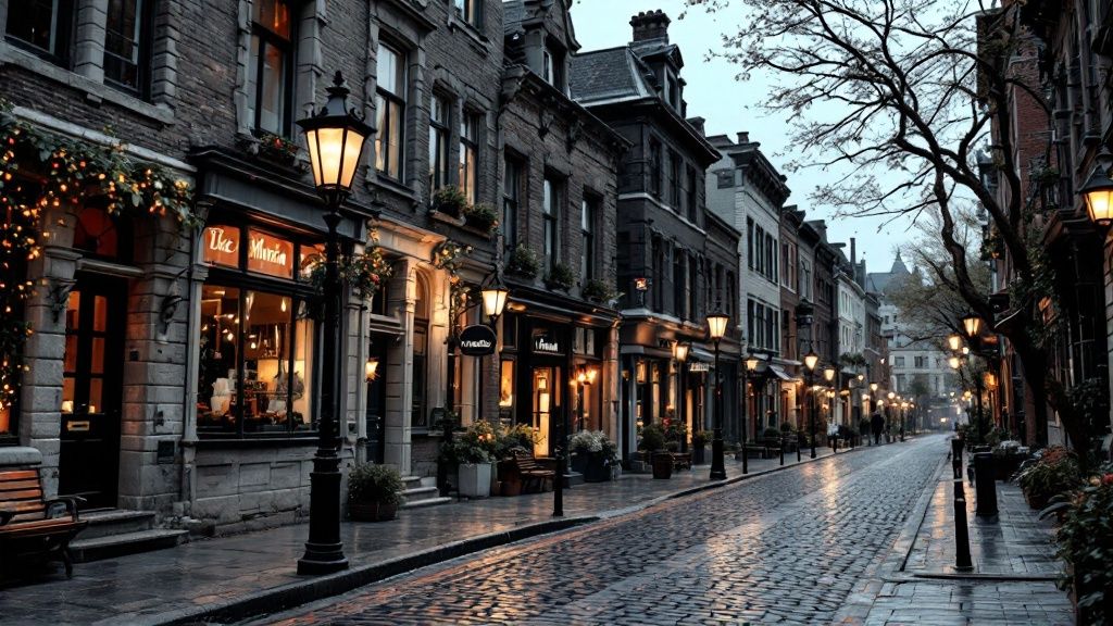 Infographic showing key data about Montreal