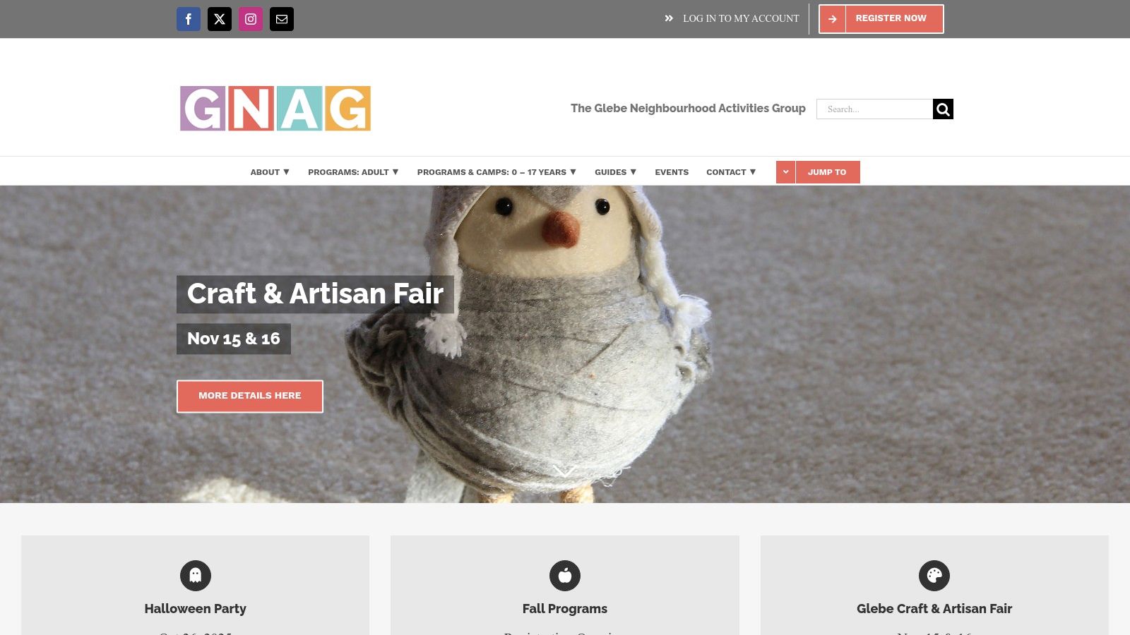 GNAG (Glebe Neighbourhood Activities Group) at the Glebe Community Centre