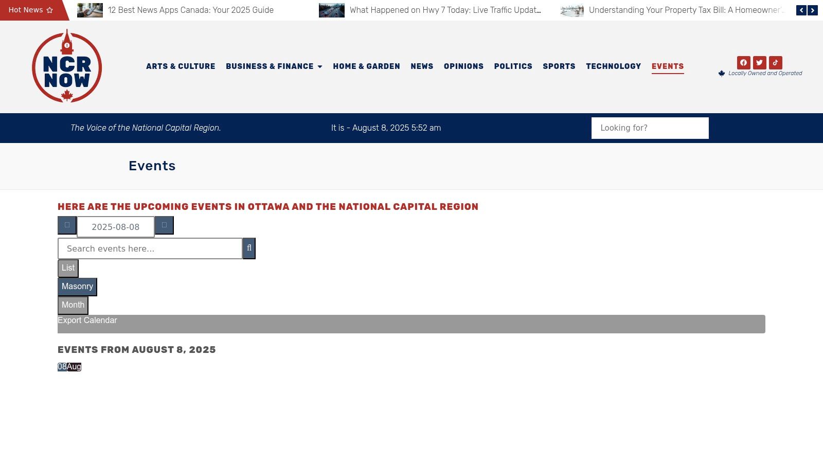 ncrnow: Your Hyperlocal Hub for Events in Ottawa