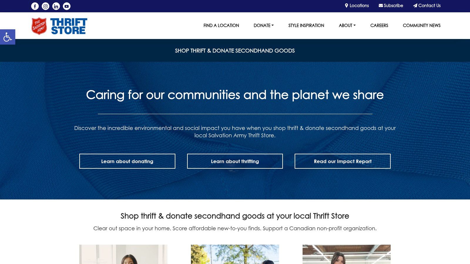 Salvation Army Thrift Store – Canada