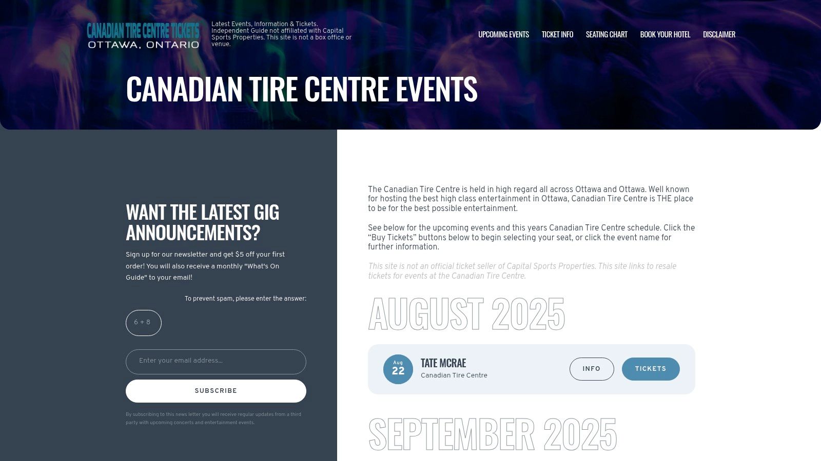 Canadian Tire Centre