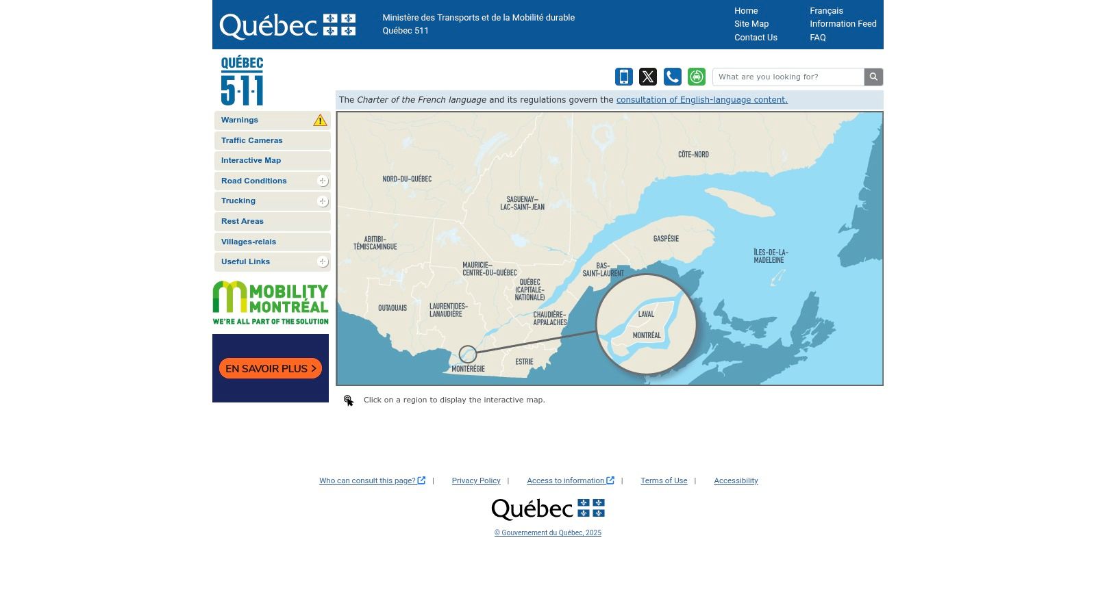 Québec 511 Traffic Cameras