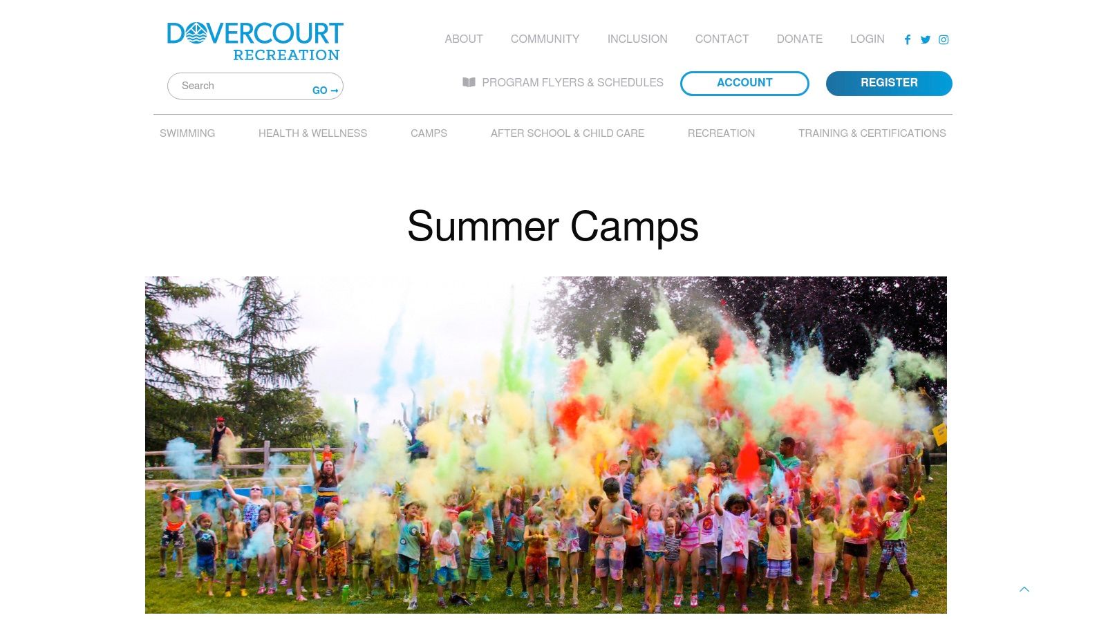 Dovercourt Recreation Association – Summer Camps