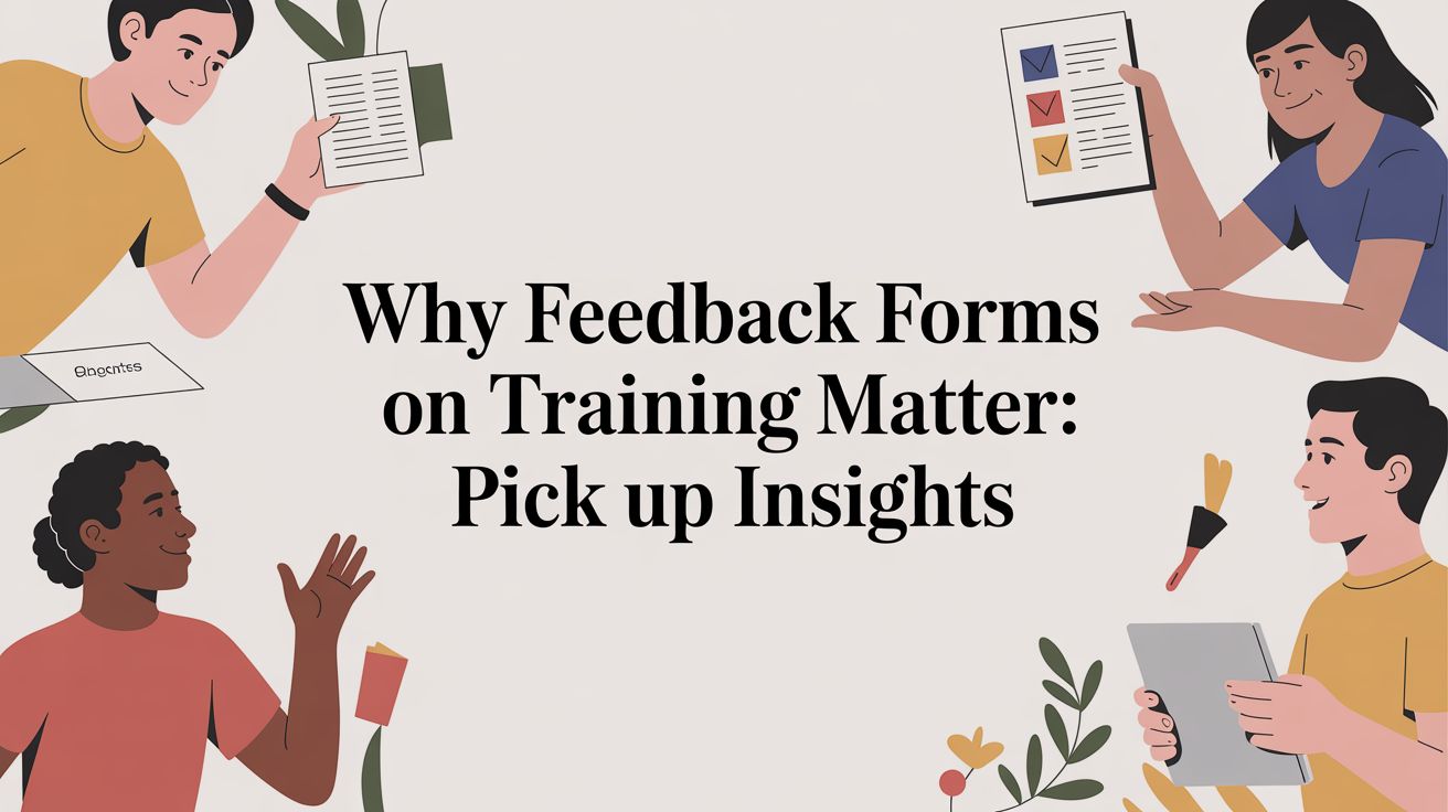 Why feedback forms on training matter: Pick up insights
