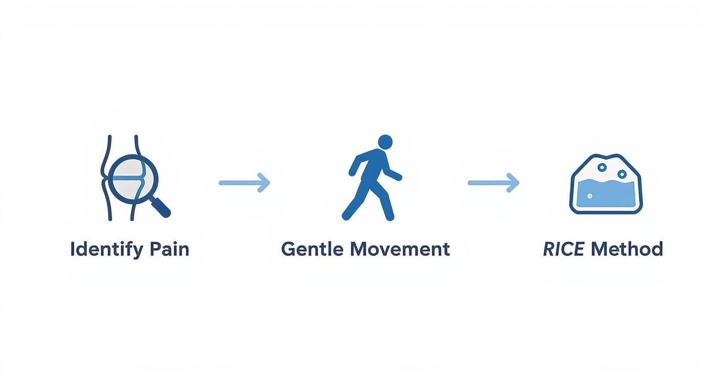 Infographic about non surgical knee pain relief